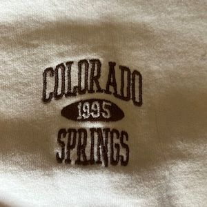 Colorado Springs 1995 crew neck, cream/ brown, 1size(Medium).